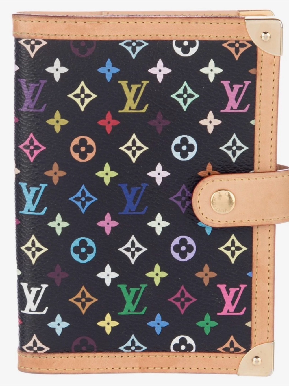 Vintage Louis Vuitton Multicolor Black Monogram Murakami Agenda